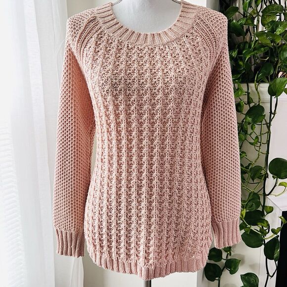 Calvin Klein Sweaters - Calvin Klein Luxurious Soft Pink Knitted Cozy Sweater - Womens Size Large